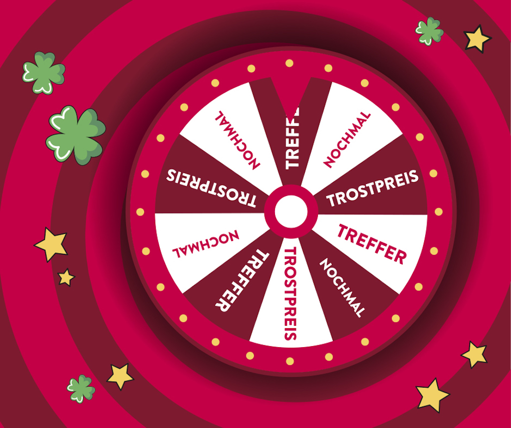 „Dreh dein Glücksrad am Weltglückstag“ in der Theresie