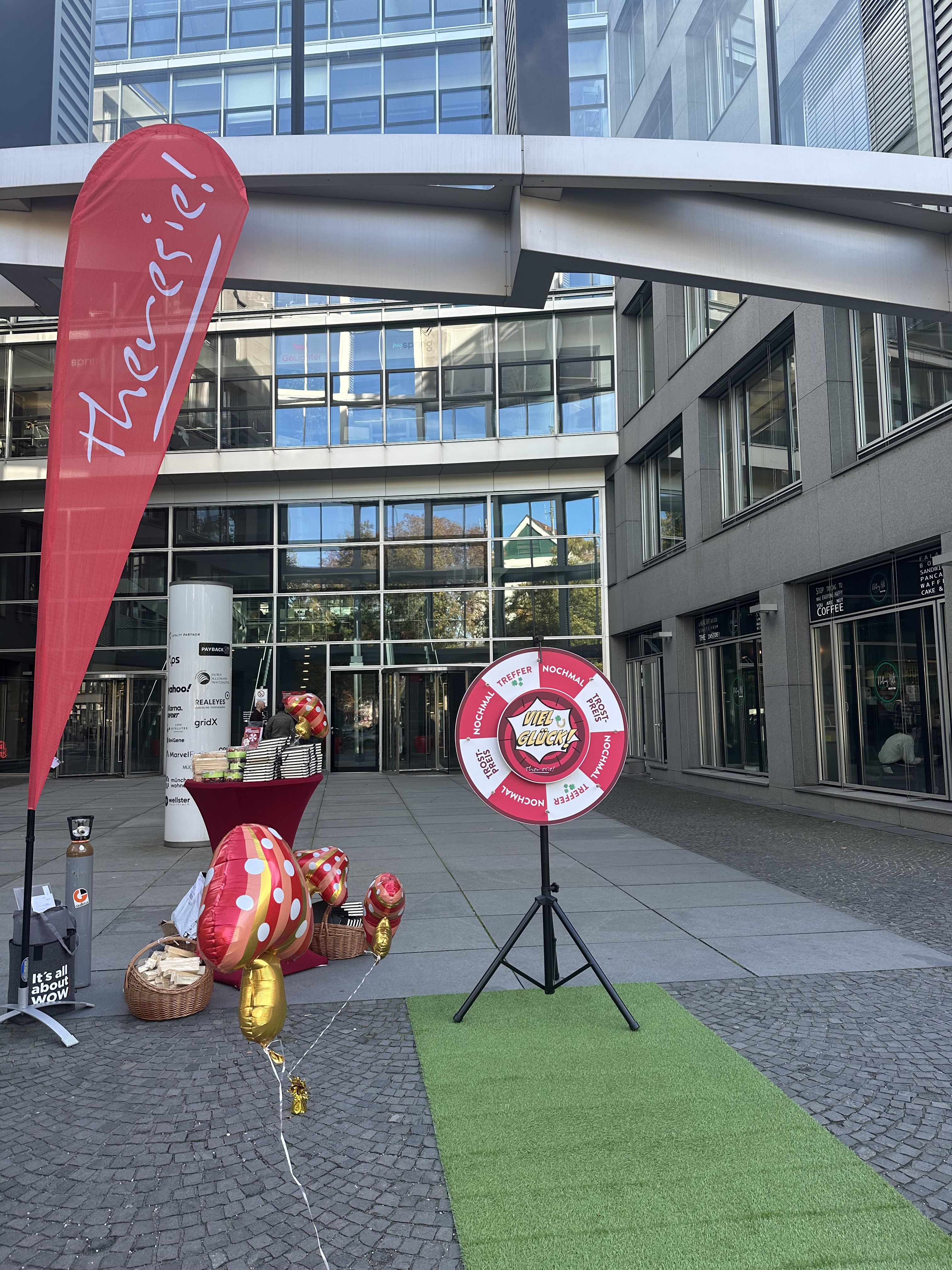 Glücksmomente in der Theresie: Aktion „Herbstglück am Glücksrad“